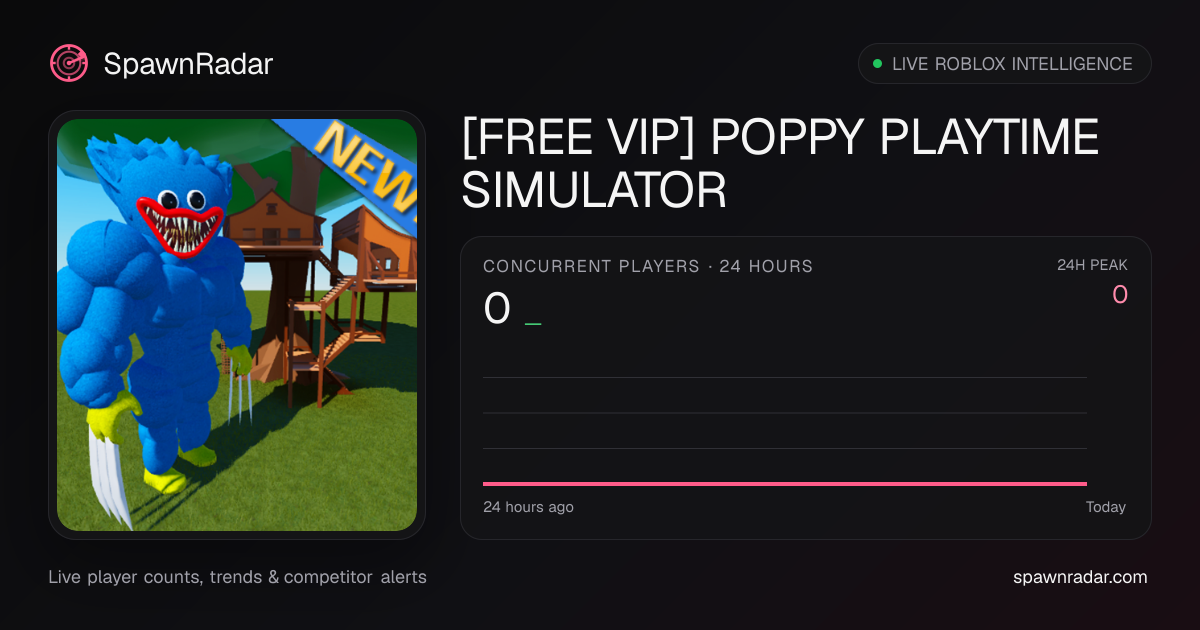 [FREE VIP]💎POPPY PLAYTIME SIMULATOR — Live Player Count & Stats ...